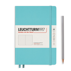 Leuchtturm1917 A5 Medium Hardcover Notebook - Dotted / Aquamarine