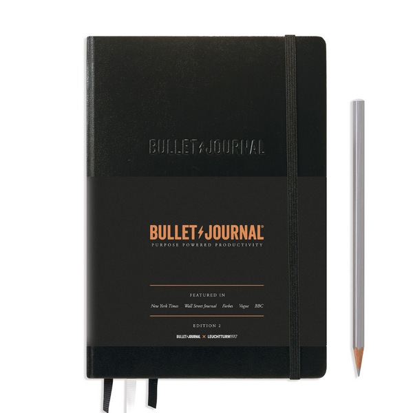 Leuchtturm1917 Bullet Journal Edition 2 A5 Medium Hardcover Notebook in Dotted / Black — Leuchtturm1917 notebook — quality writing journal with premium paper, at Cityluxe Singapore stationery store