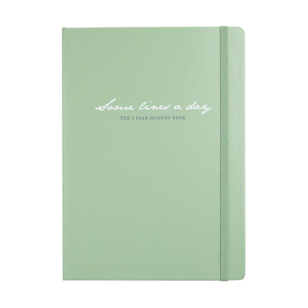 Leuchtturm1917 Some Lines A Day A5 Medium Hardcover Notebook in Sage — Leuchtturm1917 notebook — quality writing journal with premium paper, at Cityluxe Singapore stationery store