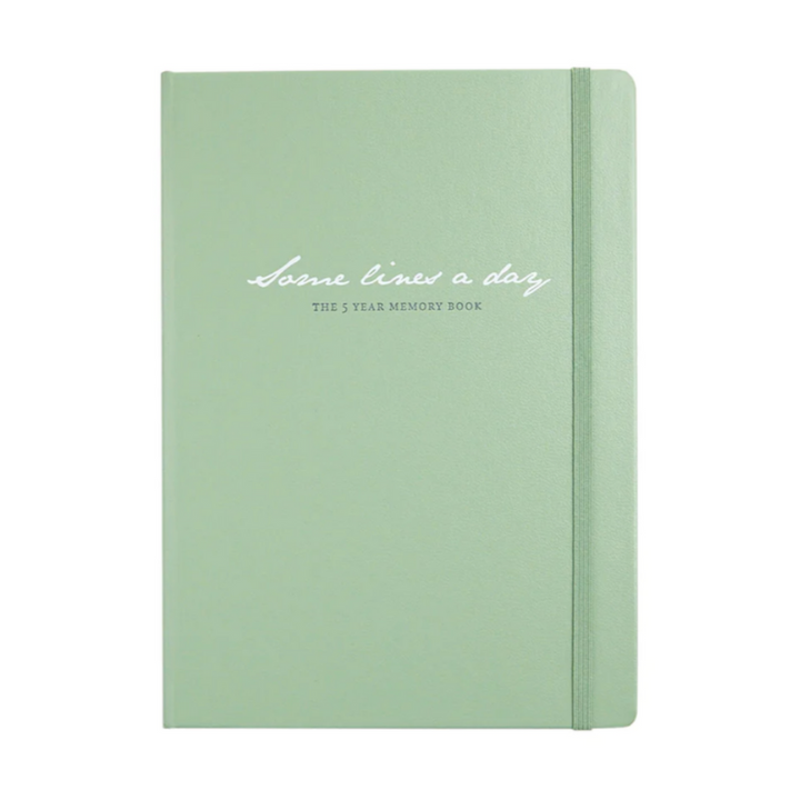Leuchtturm1917 Some Lines A Day A5 Medium Hardcover Notebook in Sage — Leuchtturm1917 notebook — quality writing journal with premium paper, at Cityluxe Singapore stationery store
