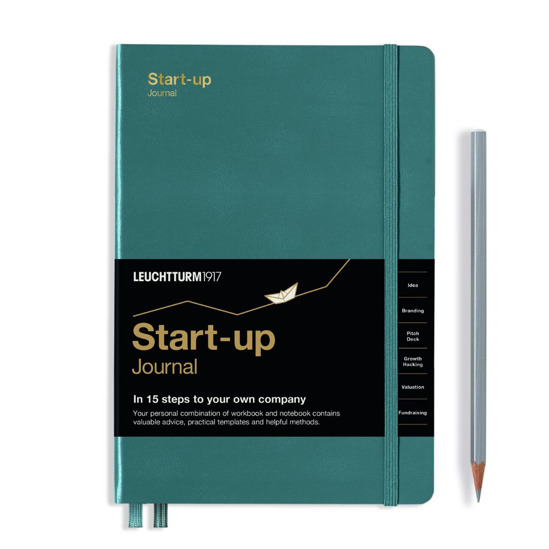 Leuchtturm1917 Start-up A5 Medium Journal Hardcover Notebook in Stone Blue — Leuchtturm1917 notebook — quality writing journal with premium paper, at Cityluxe Singapore stationery store