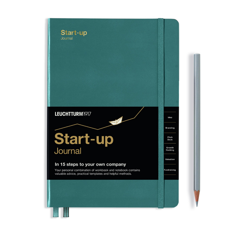 Leuchtturm1917 Start-up A5 Medium Journal Hardcover Notebook in Stone Blue — Leuchtturm1917 notebook — quality writing journal with premium paper, at Cityluxe Singapore stationery store