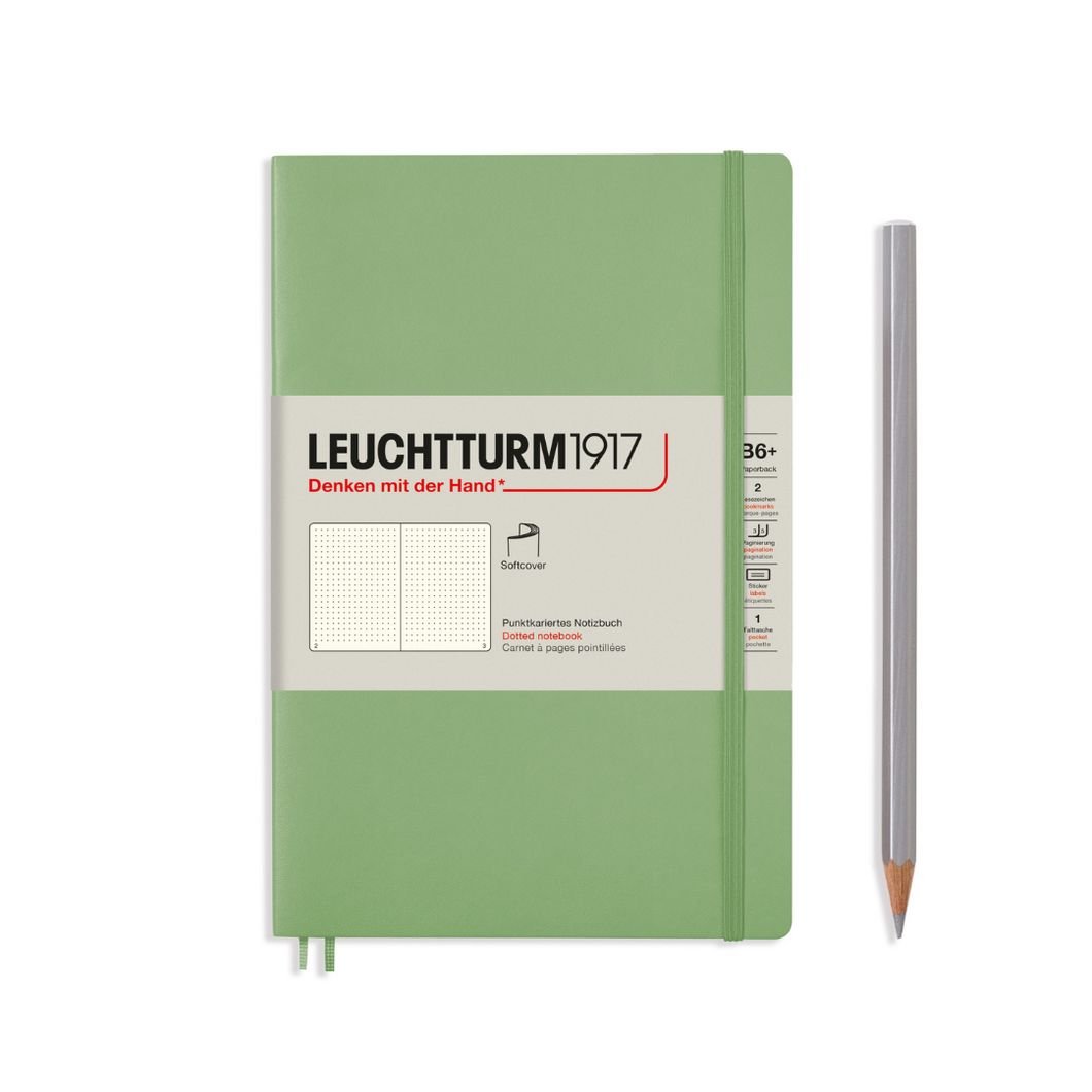 Leuchtturm1917 B6+ Softcover Notebook - Dotted / Sage