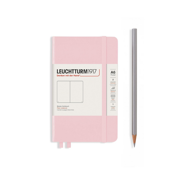 Load image into Gallery viewer, Leuchtturm1917 A6 Pocket Hardcover Notebook - Plain / Powder
