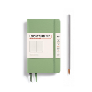 Leuchtturm1917 A6 Pocket Hardcover Notebook - Dotted / Sage