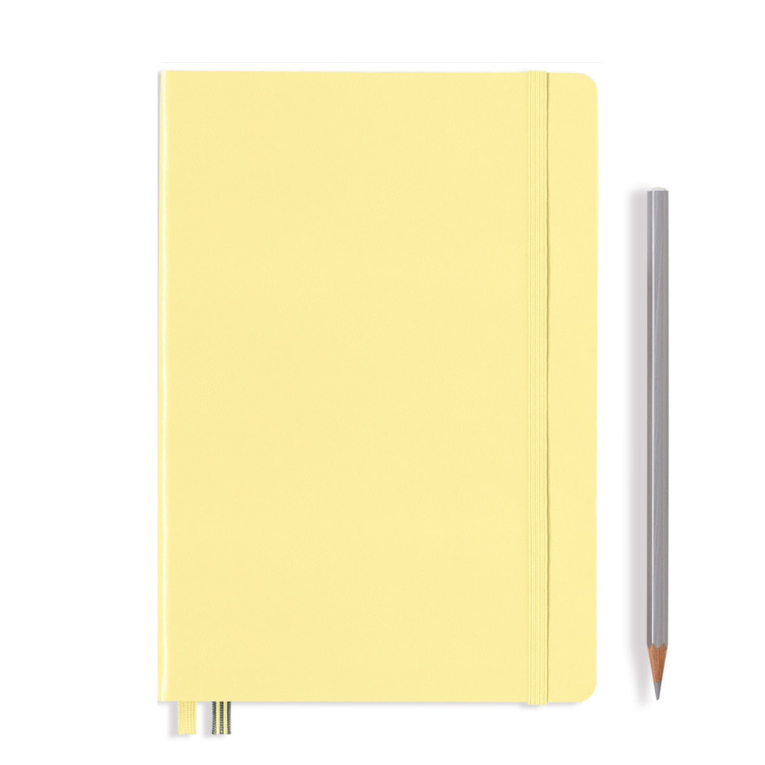 Leuchtturm1917 A5 Medium Hardcover Notebook in Dotted / Vanilla — Leuchtturm1917 notebook — quality writing journal with premium paper, at Cityluxe Singapore stationery store