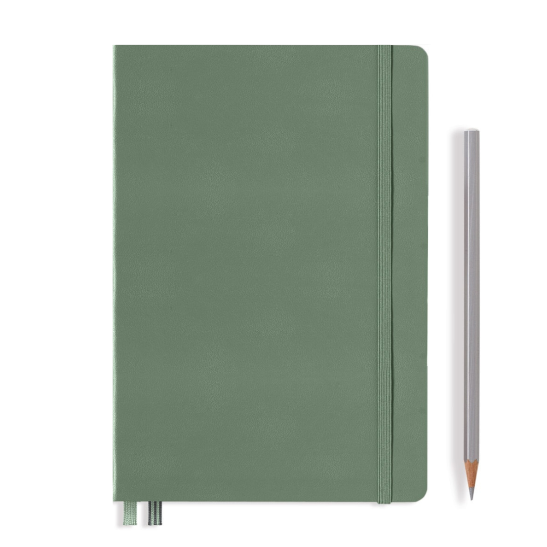 Leuchtturm1917 A5 Medium Hardcover Notebook in Dotted / Olive — Leuchtturm1917 notebook — quality writing journal with premium paper, at Cityluxe Singapore stationery store