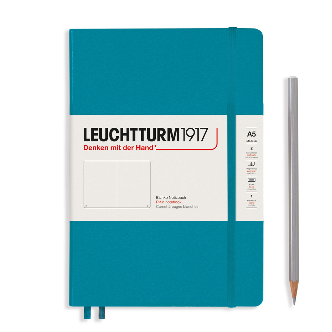 Leuchtturm1917 A5 Medium Hardcover Notebook - Plain / Ocean