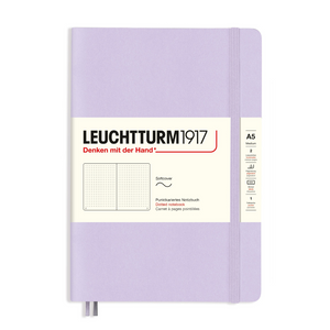 Leuchtturm1917 소프트커버 A5 미디엄 노트북 라일락 - 점선