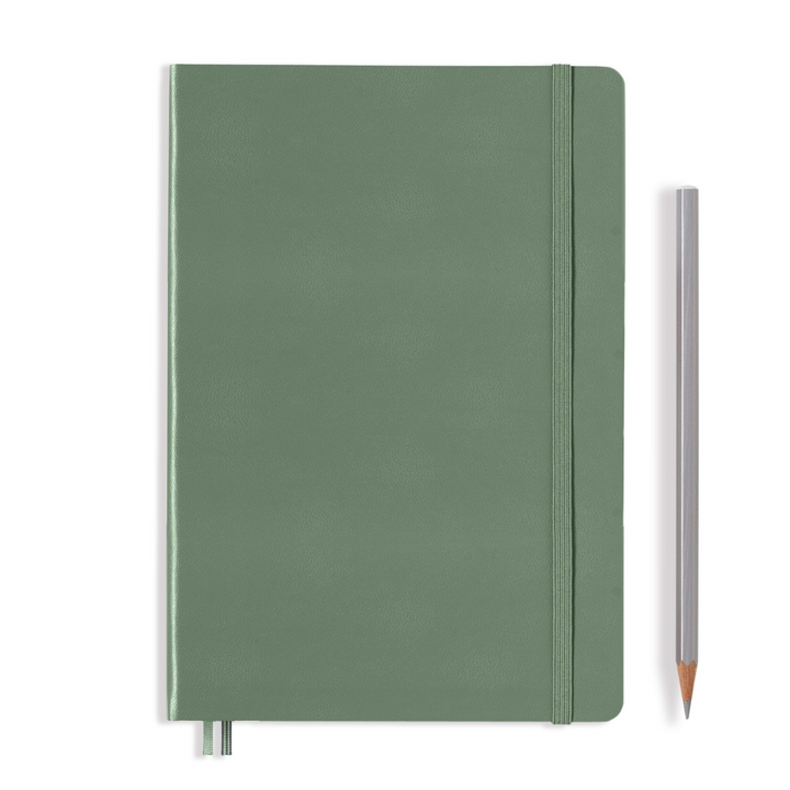 Leuchtturm1917 A5 Medium Softcover Notebook in Dotted / Olive — Leuchtturm1917 notebook — quality writing journal with premium paper, at Cityluxe Singapore stationery store