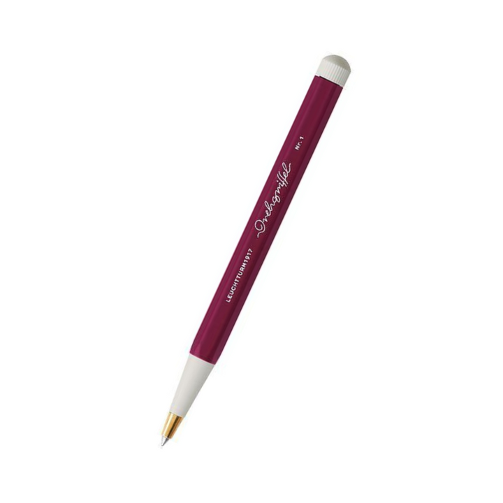 Leuchtturm1917 Drehgriffel Nr. 1 Ballpoint Pen in Port Red — Leuchtturm1917 ballpoint pen — reliable smooth-writing everyday pen, at Cityluxe Singapore