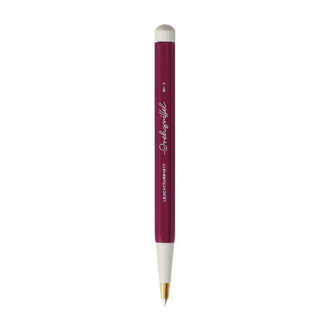 Leuchtturm1917 Drehgriffel Nr. 1 Ballpoint Pen in Port Red — Leuchtturm1917 ballpoint pen — reliable smooth-writing everyday pen, at Cityluxe Singapore