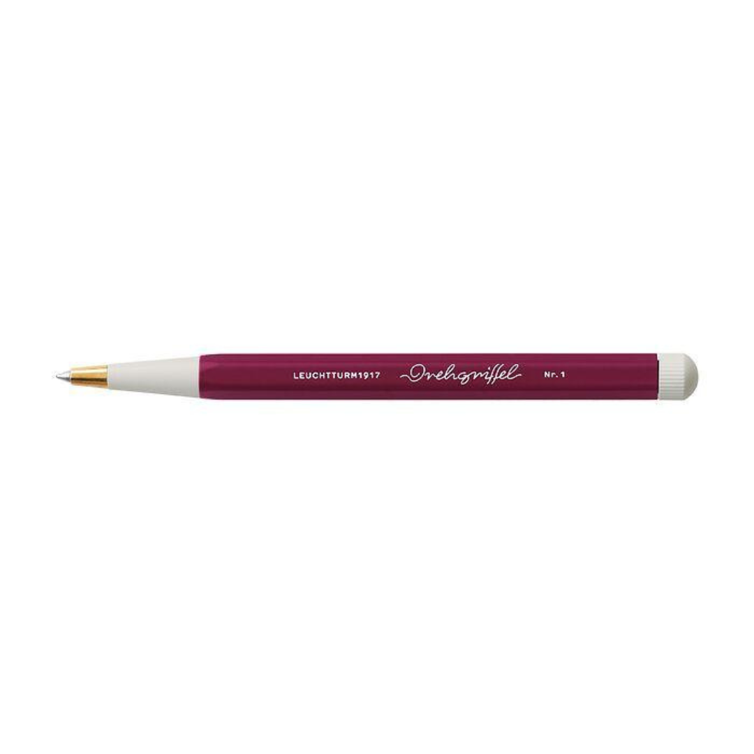 Leuchtturm1917 Drehgriffel Nr. 1 Ballpoint Pen in Port Red — Leuchtturm1917 ballpoint pen — reliable smooth-writing everyday pen, at Cityluxe Singapore
