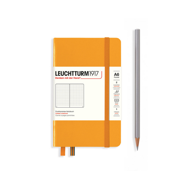 Load image into Gallery viewer, Leuchtturm1917 A6 Pocket Hardcover Notebook - Dotted / Rising Sun
