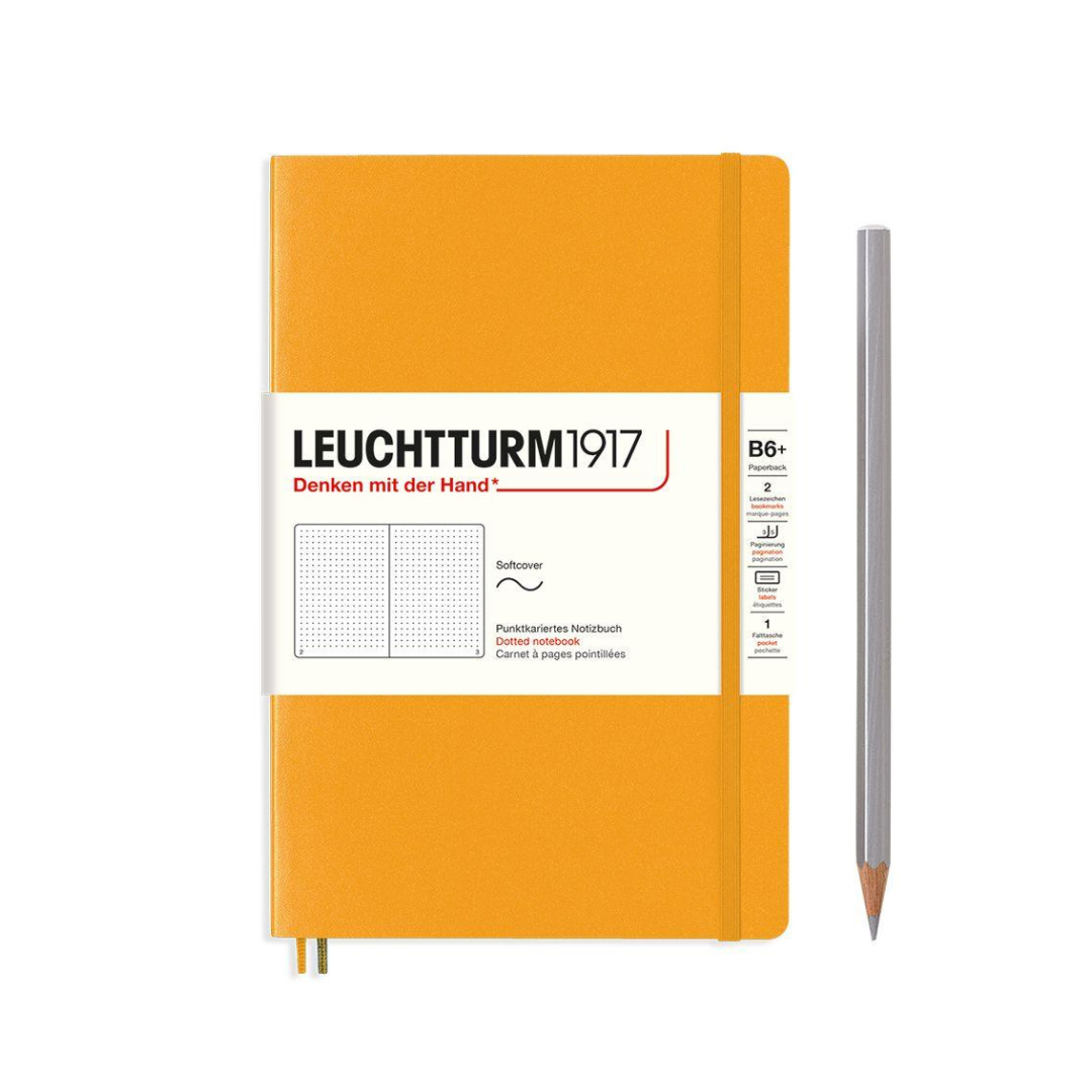 Leuchtturm1917 B6+ Softcover Notebook in Dotted / Rising Sun — Leuchtturm1917 notebook — quality writing journal with premium paper, at Cityluxe Singapore stationery store