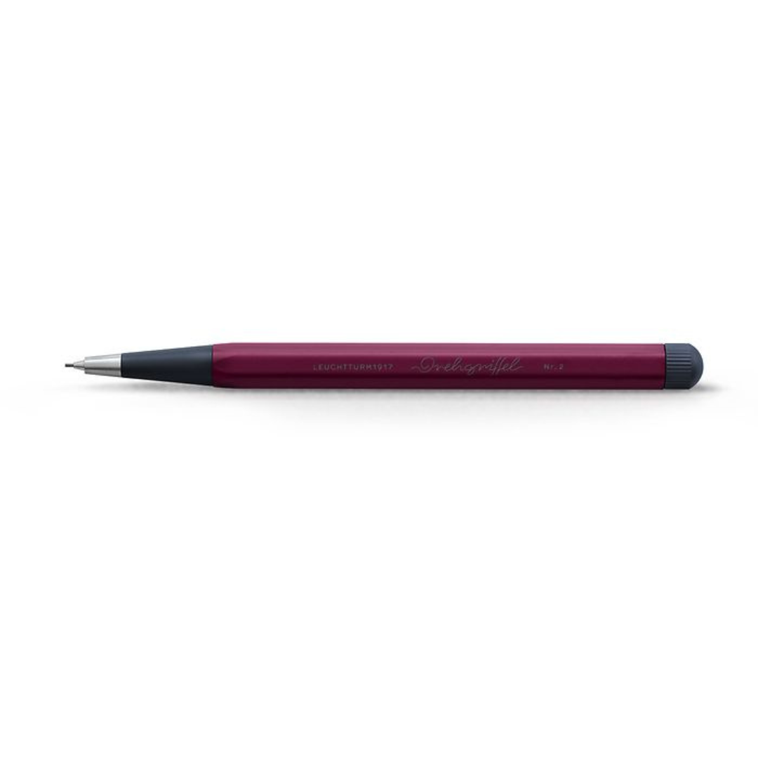 Leuchtturm1917 Drehgriffel NR. 2 Mechanical Pencil in Port Red — Leuchtturm1917 mechanical pencil — precision drafting and writing pencil, at Cityluxe Singapore