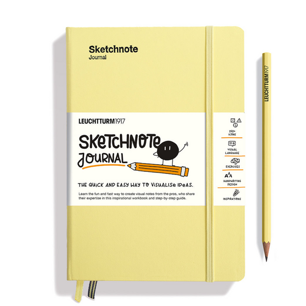 Load image into Gallery viewer, Leuchtturm1917 A5 Medium Sketchnote Hardcover Journal - Vanila
