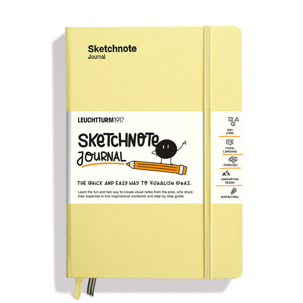 Load image into Gallery viewer, Leuchtturm1917 A5 Medium Sketchnote Hardcover Journal - Vanila
