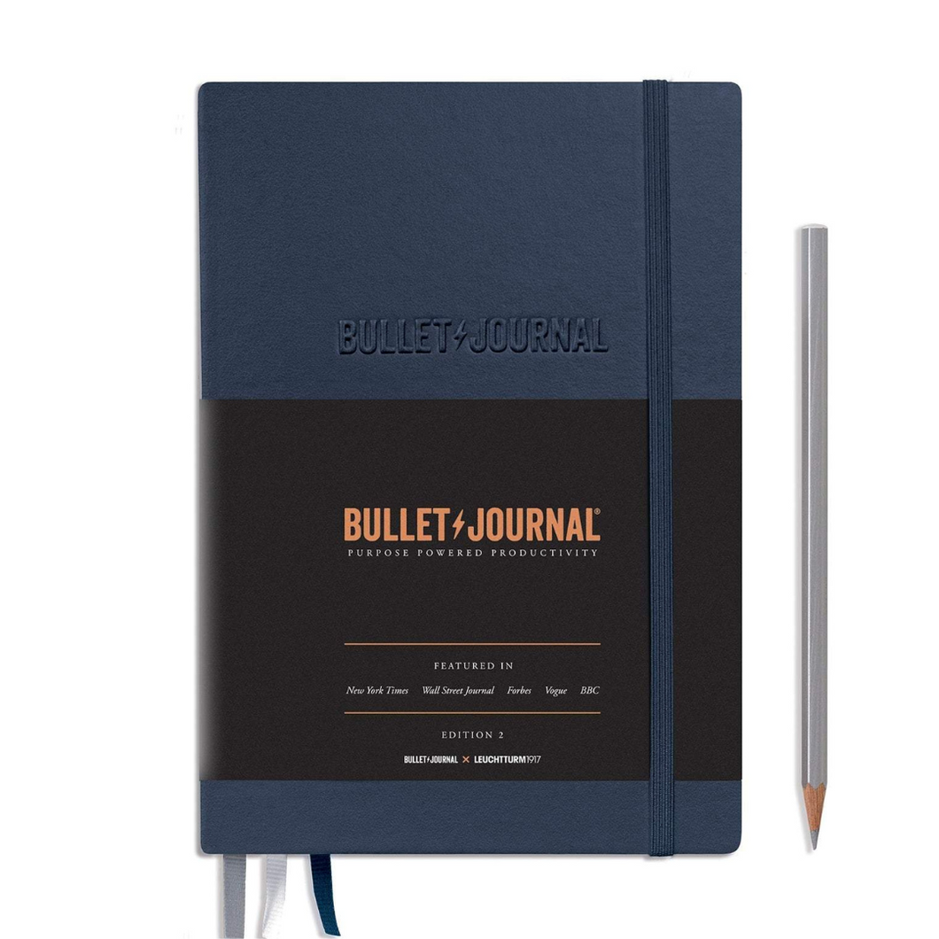 Leuchtturm1917 Bullet Journal Edition 2 A5 Medium Hardcover Notebook - Dotted / Blue22