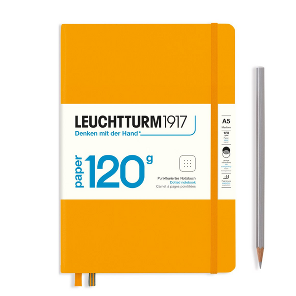 Leuchtturm1917 120G Edition A5 Medium Hardcover Notebook in Dotted / Rising Sun — Leuchtturm1917 notebook — quality writing journal with premium paper, at Cityluxe Singapore stationery store