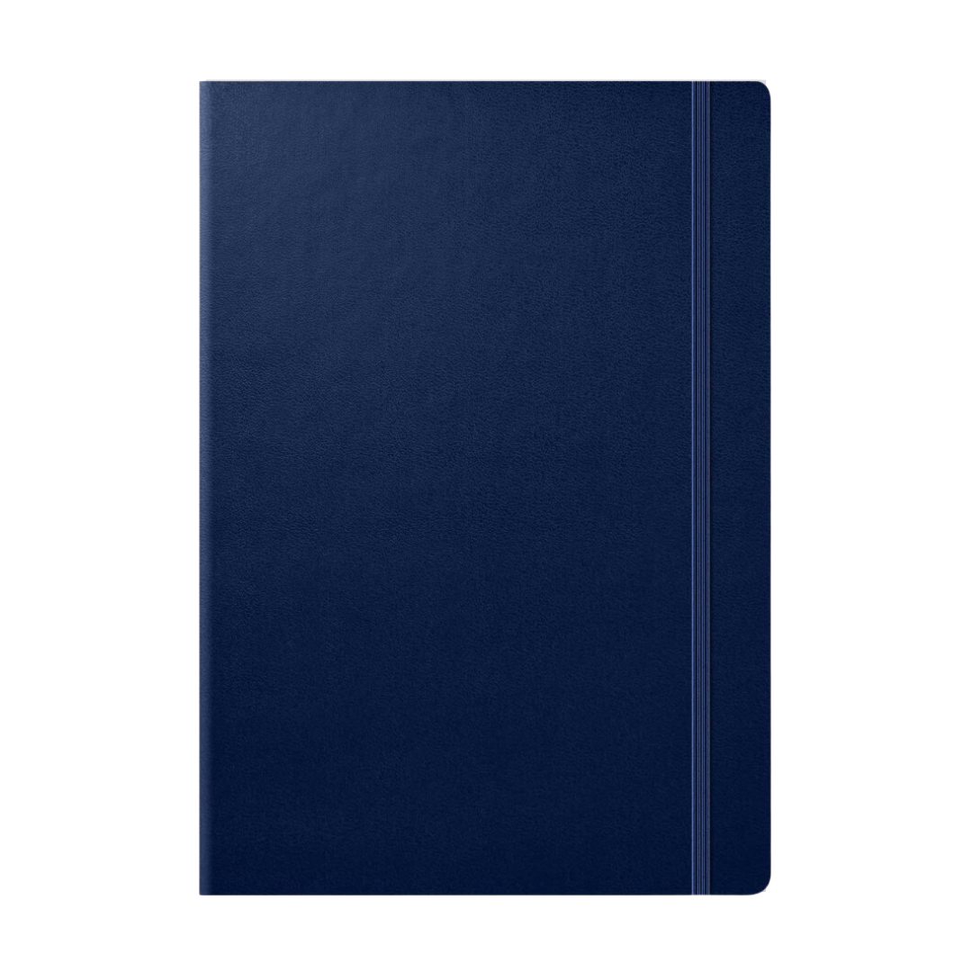 Leuchtturm1917 A5 Medium Hardcover Weekly Planner &amp; Notebook 2025 - Navy