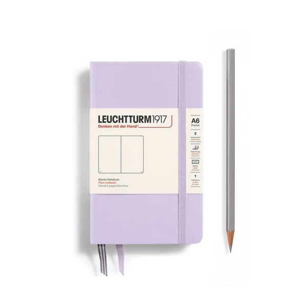 将图片加载到图库查看器，Leuchtturm1917 A6 Pocket Hardcover Notebook - Plain / Lilac
