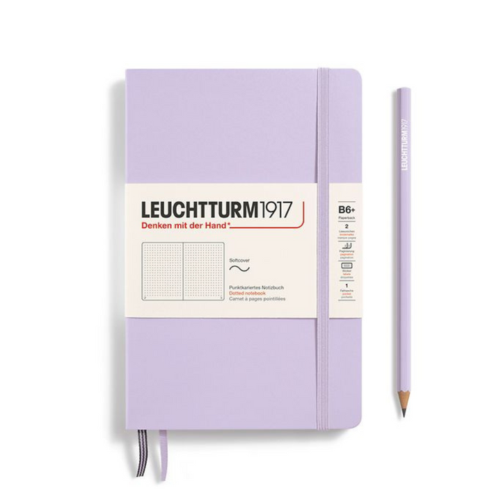 Leuchtturm1917 B6+ Softcover Paperback in Dotted / Lilac — Leuchtturm1917 notebook — quality writing journal with premium paper, at Cityluxe Singapore stationery store