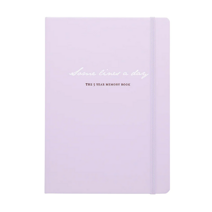 Leuchtturm1917 Some Lines A Day A5 Medium Hardcover Notebook in Lilac — Leuchtturm1917 notebook — quality writing journal with premium paper, at Cityluxe Singapore stationery store