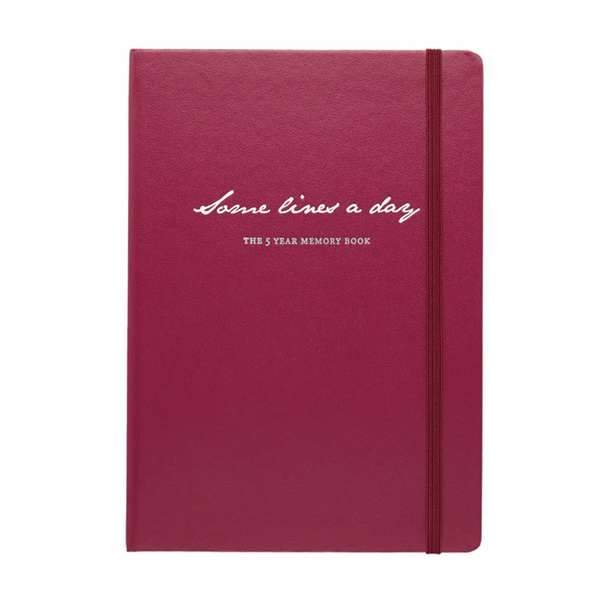 将图片加载到图库查看器，Leuchtturm1917 Some Lines A Day A5 Medium Hardcover Notebook - Port Red
