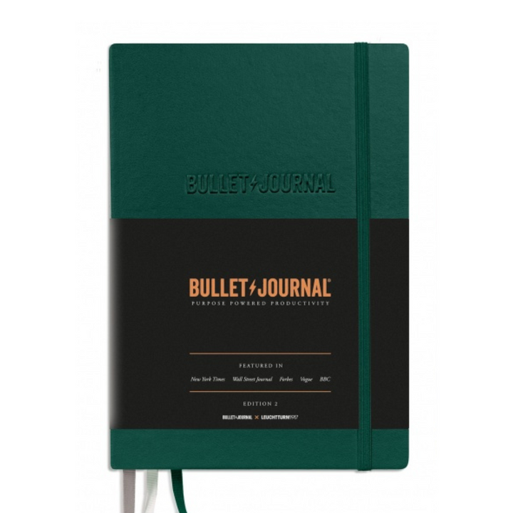 Leuchtturm1917 Bullet Journal Edition 2 A5 Medium Hardcover Notebook in Dotted / Green23 — Leuchtturm1917 notebook — quality writing journal with premium paper, at Cityluxe Singapore stationery store