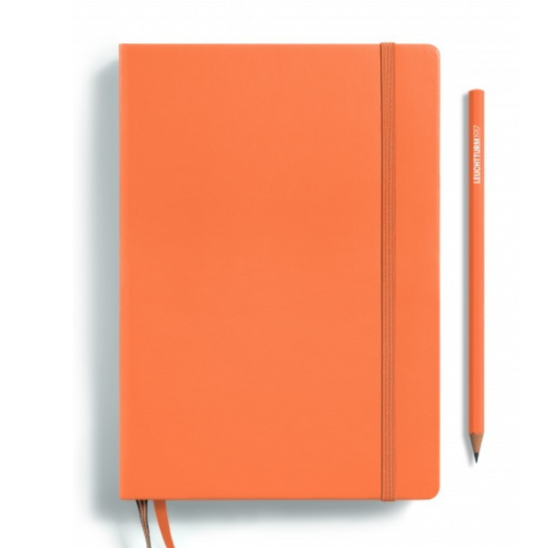 이미지를 갤러리 뷰어에 로드 , Leuchtturm1917 Recombine A5 Medium Hardcover Notebook - Ruled / Apricot
