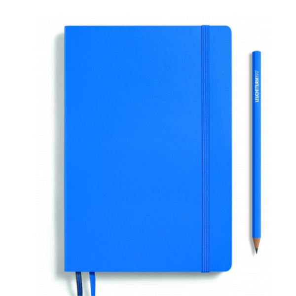 Load image into Gallery viewer, Leuchtturm1917 Recombine A5 Medium Hardcover Notebook - Ruled / Sky
