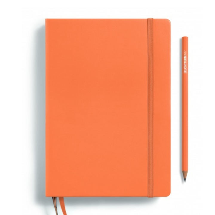 Leuchtturm1917 Recombine A5 Medium Softcover Notebook in Dotted / Apricot — Leuchtturm1917 notebook — quality writing journal with premium paper, at Cityluxe Singapore stationery store