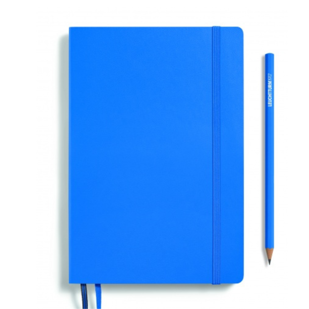 Leuchtturm1917 Recombine A5 Medium Softcover Notebook in Dotted / Sky — Leuchtturm1917 notebook — quality writing journal with premium paper, at Cityluxe Singapore stationery store