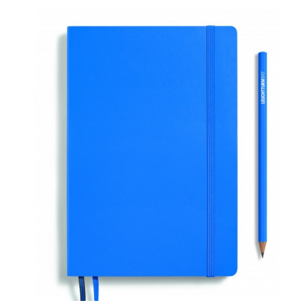 Load image into Gallery viewer, Leuchtturm1917 Recombine A5 Medium Softcover Notebook - Dotted / Sky
