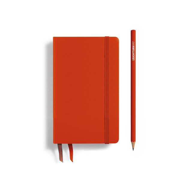 이미지를 갤러리 뷰어에 로드 , Leuchtturm1917 A6 Pocket Hardcover Notebook - Plain / Fox Red

