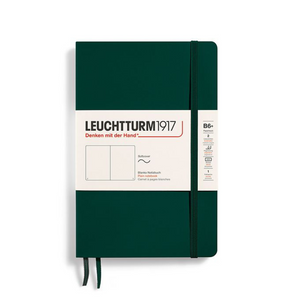 Leuchtturm1917 B6+ Softcover Paperback Notebook - Plain / Forest Green