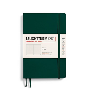 Leuchtturm1917 B6+ Softcover Paperback Notebook - Dotted / Forest Green