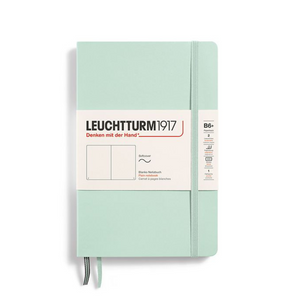 Leuchtturm1917 B6+ Softcover Paperback Notebook - Plain / Mint Green