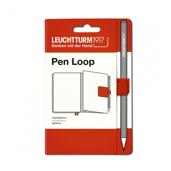 Leuchtturm1917 Pen Loop XL in Fox Red — Leuchtturm1917 pen loop — premium stationery and lifestyle, at Cityluxe Singapore
