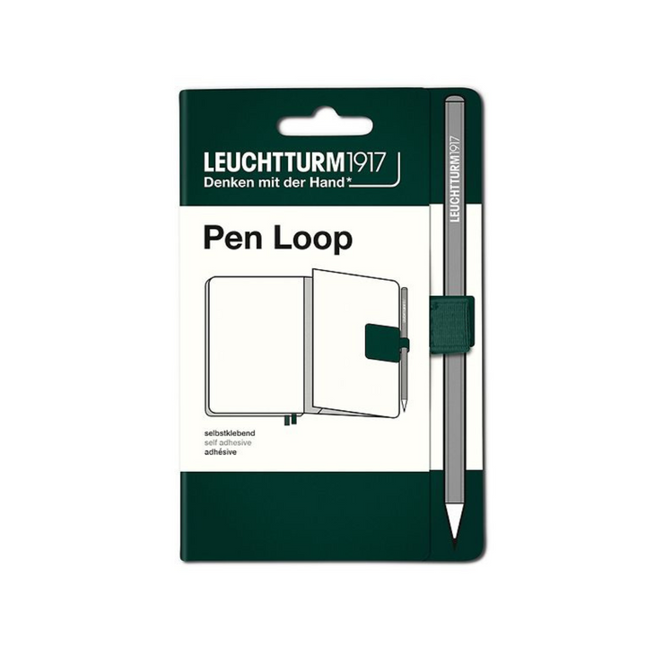 Leuchtturm1917 Pen Loop XL in Forest Green — Leuchtturm1917 pen loop — premium stationery and lifestyle, at Cityluxe Singapore