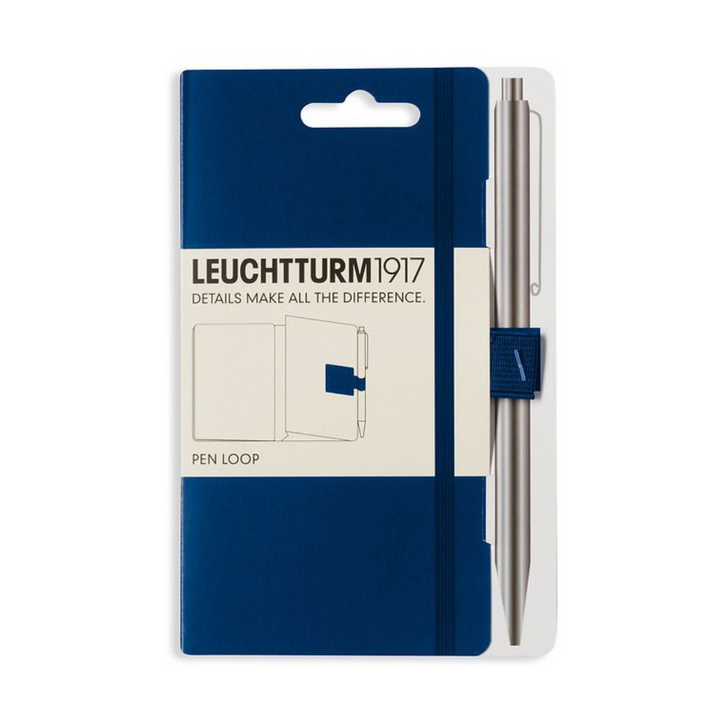 Leuchtturm1917 Pen Loop XL in Navy — Leuchtturm1917 pen loop — premium stationery and lifestyle, at Cityluxe Singapore