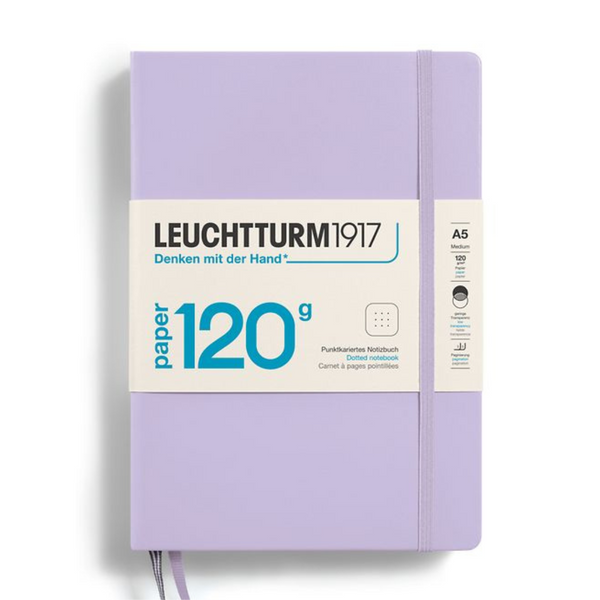 将图片加载到图库查看器，Leuchtturm1917 120G Edition A5 Medium Hardcover Notebook - Dotted / Lilac
