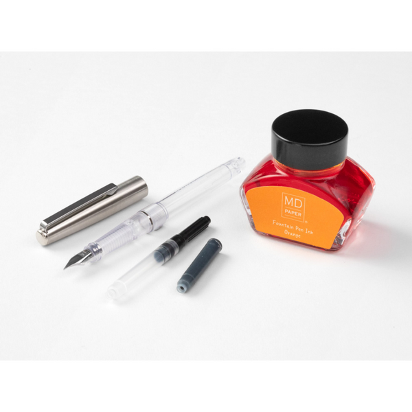 Load image into Gallery viewer, [LIMITED EDITION] MD Fountain Pen With Bottled Ink Orange
