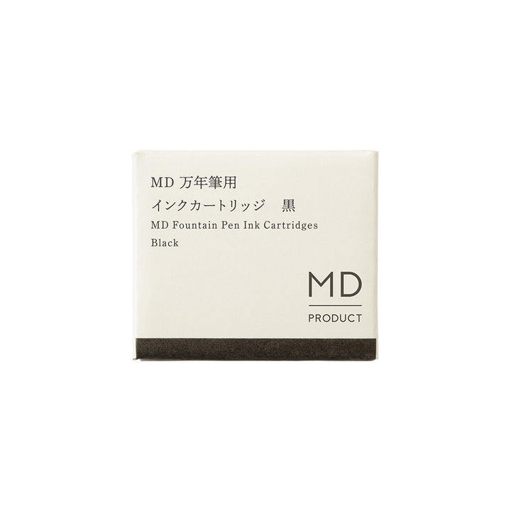 Cartridge for MD Fountain Pen in Black — MD Paper fountain pen ink — premium bottled ink for writing, at Cityluxe Singapore