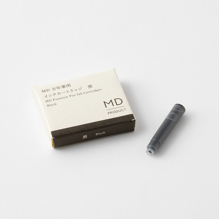 Cartridge for MD Fountain Pen in Black — MD Paper fountain pen ink — premium bottled ink for writing, at Cityluxe Singapore