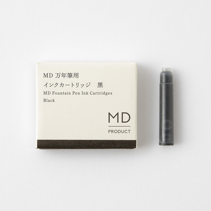 Cartridge for MD Fountain Pen in Black — MD Paper fountain pen ink — premium bottled ink for writing, at Cityluxe Singapore
