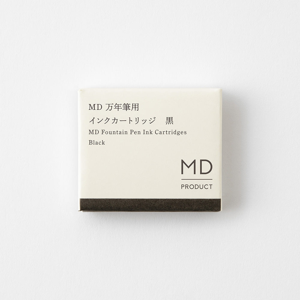 Cartridge for MD Fountain Pen in Black — MD Paper fountain pen ink — premium bottled ink for writing, at Cityluxe Singapore
