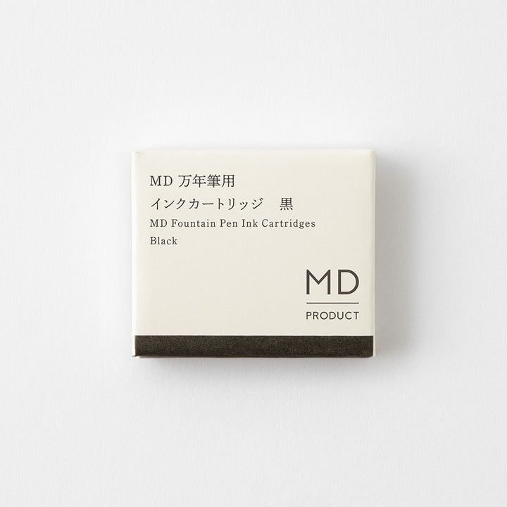 Cartridge for MD Fountain Pen in Black — MD Paper fountain pen ink — premium bottled ink for writing, at Cityluxe Singapore