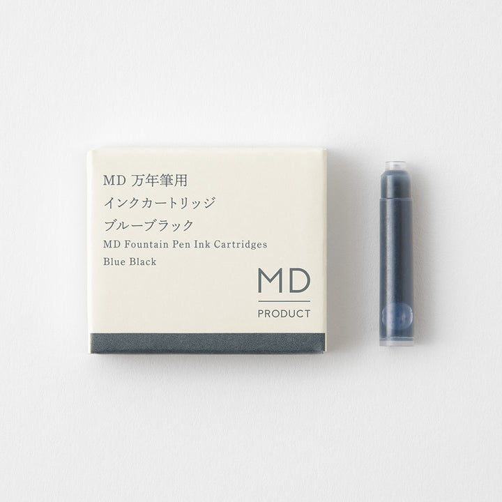 Cartridge for MD Fountain Pen in Blue-Black — MD Paper fountain pen ink — premium bottled ink for writing, at Cityluxe Singapore